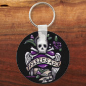 Porte-clés porte - clé "Sadie" Skull Punk (Recto)