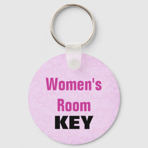 Porte-clés Porte - clé salle femme - rose et noir