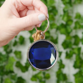Porte-clés Porte - clé Sapphire rond (Main)