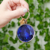 Porte-clés Porte - clé Sapphire rond (Main)