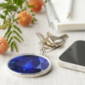 Porte-clés Porte - clé Sapphire rond (Côté)