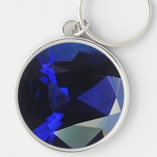 Porte-clés Porte - clé Sapphire rond (Devant)