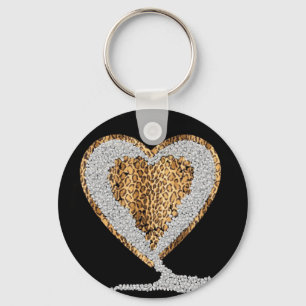 Porte-clés Porte - clé sauvage de coeur