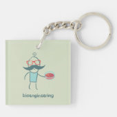 Porte-clés Porte - clé scientifique en bioingénierie (Dos)