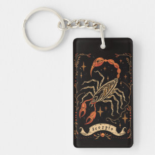 Porte-clés Porte - clé Scorpio Celestial Zodiac Art