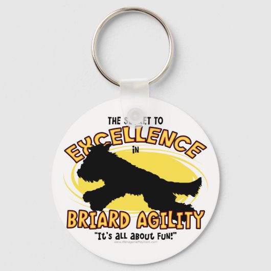Porte-clés Porte - clé secret de la Briard sur l'agilité (Recto)
