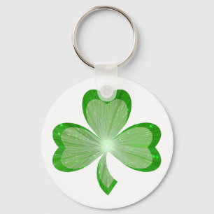 Porte-clés porte - clé shamrock blanc