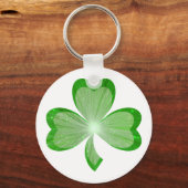 Porte-clés porte - clé shamrock blanc (Recto)