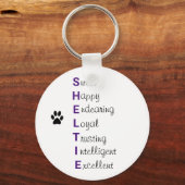 Porte-clés Porte - clé Sheltie (Recto)