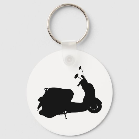 Porte-clés Porte - clé Silhouette du Scooter Rétro (Recto)