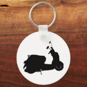 Porte-clés Porte - clé Silhouette du Scooter Rétro (Recto)