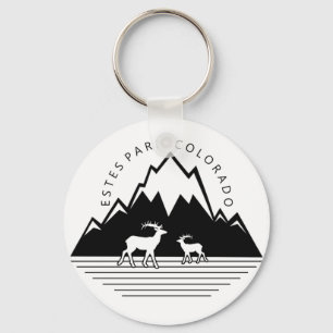 Porte-clés Porte - clé simple d'orignaux du Colorado de parc