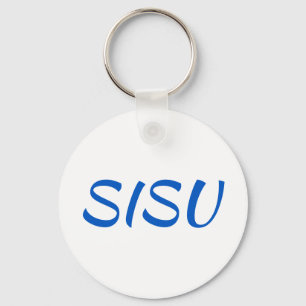 Porte-clés Porte - clé SISU (rond ; blanc ; Porte - clé finla