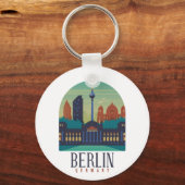 Porte-clés Porte - clé Skyline Allemagne Berlin (Recto)