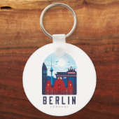 Porte-clés Porte - clé Skyline Allemagne Berlin (Recto)