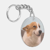 Porte-clés Porte - clé souriant Corgi mème (Devant gauche)
