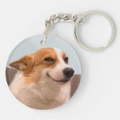 Porte-clés Porte - clé souriant Corgi mème (Dos)
