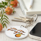 Porte-clés porte - clé souvenir de Atlanta Painted Peach (Devant Droit)