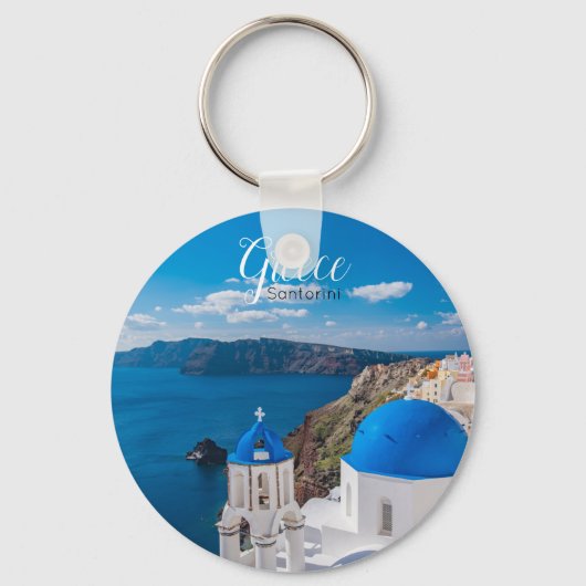 Porte-clés Porte - clé souvenir de Santorini Grèce (Recto)