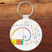 Porte-clés Porte - clé spiral Fibonacci (Verso)