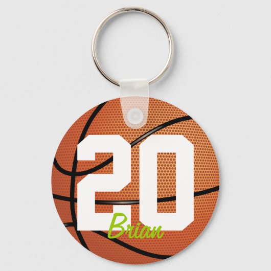 Porte-clés Porte - clé sportif de basket-ball (Recto)