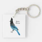 Porte-clés Porte - clé Stellar Blue Jay (Dos)