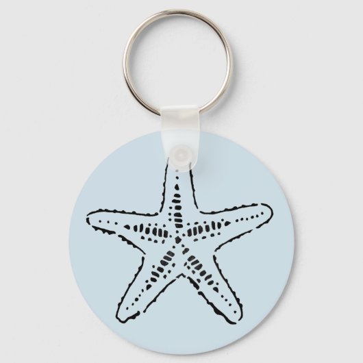 Porte-clés Porte - clé Stenciled Sea Star (Recto)