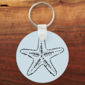 Porte-clés Porte - clé Stenciled Sea Star (Recto)