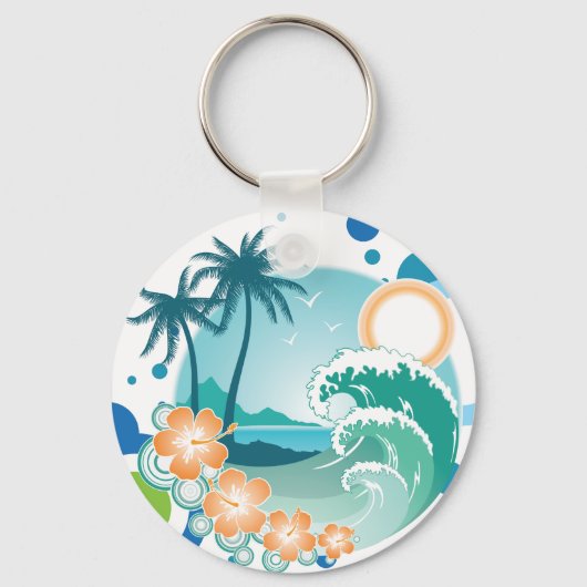 Porte-clés Porte - clé Surf île (Recto)