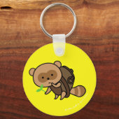 Porte-clés Porte - clé - TeaKettle Tanuki - YellowBack (Recto)