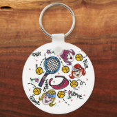 Porte-clés Porte - clé -Tennis Girls (Recto)
