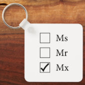 Porte-clés Porte - clé Titre Mx (Trois Options) (Recto)