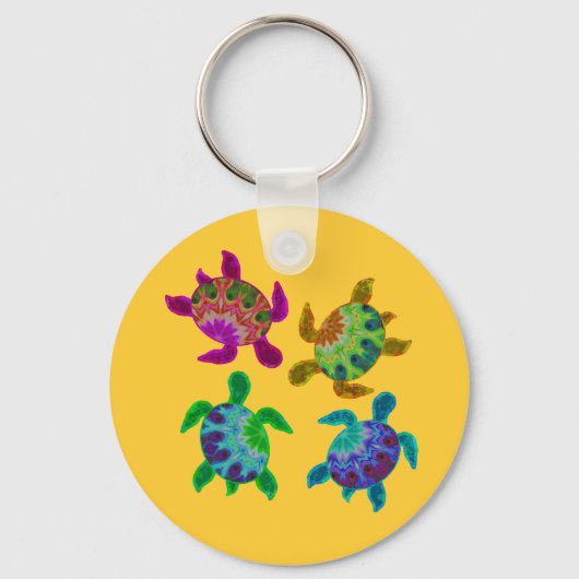 Porte-clés Porte - clé Tortues peintes multiples (Recto)