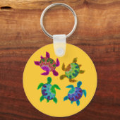 Porte-clés Porte - clé Tortues peintes multiples (Recto)