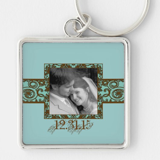 Porte-clés Porte - clé tourbillonnant Mariage Floral (Devant)