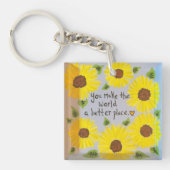 Porte-clés Porte - clé tournesol (Devant)