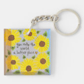 Porte-clés Porte - clé tournesol (Dos)