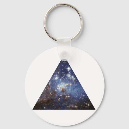 Porte-clés porte - clé triangle d'espace hipster (Recto)