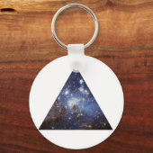 Porte-clés porte - clé triangle d'espace hipster (Recto)