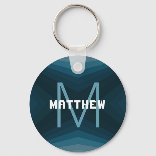 Porte-clés Porte - clé Turquoise avec nom et HAMbyWG initial (Recto)
