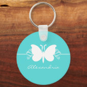 Porte-clés Porte - clé Turquoise Butterfly (Recto)