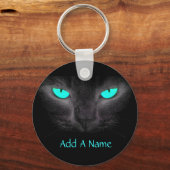 Porte-clés Porte - clé Turquoise Chat noir (Recto)