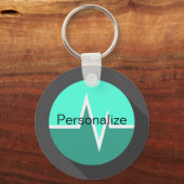 Porte-clés Porte - clé turquoise EKG (Recto)