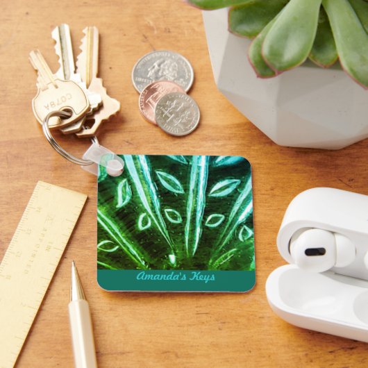 Porte-clés Porte - clé Turquoise Et Verte (Bureau)