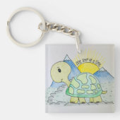 Porte-clés porte - clé "Un pas à la fois" (Devant)