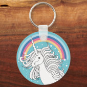 PORTE-CLÉS PORTE - CLÉ UNICORN BLUE (Recto)
