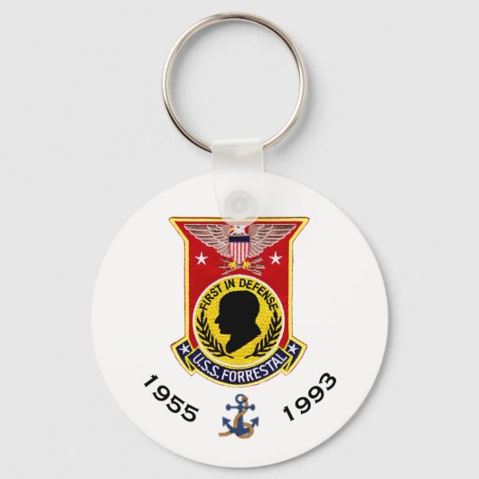 PORTE-CLÉS PORTE - CLÉ USS FORRESTAL CV-49 TRANSPORTEUR (Recto)