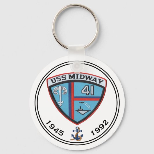 PORTE-CLÉS PORTE - CLÉ USS MIDWAY CV-41 CARRIER (Recto)