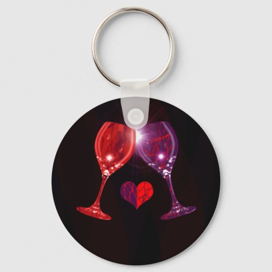 Porte-clés Porte - clé Verre Vin (Recto)