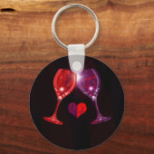 Porte-clés Porte - clé Verre Vin (Recto)
